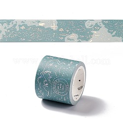 Cintas adhesivas decorativas de papel láser, para diy scrapbooking, artesanía, letras, patrón de montaña, 30mm, aproximamente 3 m / rollo