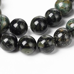 Chapelets de perles de jasper kambaba naturel, ronde, 10mm, Trou: 1mm, Environ 38 pcs/chapelet, 15.5 pouce