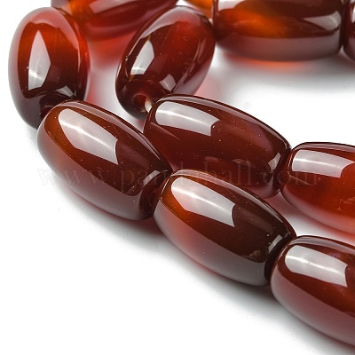 Овальные природные сердолика бусы пряди G-D622-06-G-1