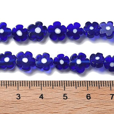 Ручной работы millefiori стеклянные бусины нитки LAMP-F035-09M-1