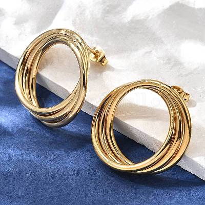 201 серьги-гвоздики из нержавеющей стали EJEW-Q026-01G-1