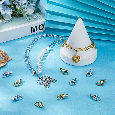 12 шт. 2-х цветные карабины из нержавеющей стали 316 STAS-BBC0007-37-1