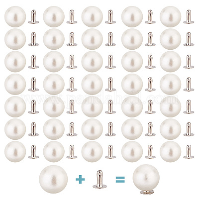 200 комплект заклепок-гвоздиков из АБС-пластика с имитацией жемчуга KY-GO0001-06C-1