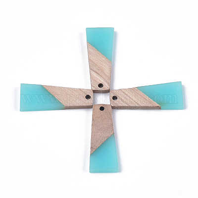 Подвески из смолы и дерева RESI-S358-59B-1