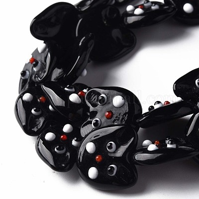 Бусы лэмпворк ручной работы LAMP-T017-07A-1