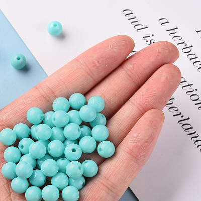 Непрозрачные акриловые бусины MACR-S370-C8mm-SS2107-1