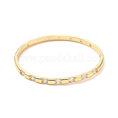 Браслет на петлях из прозрачного циркония BJEW-J165-08G-1