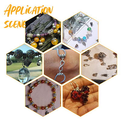 Поручни из цинкового сплава в тибетском стиле TIBE-PH0001-27G-RS-1