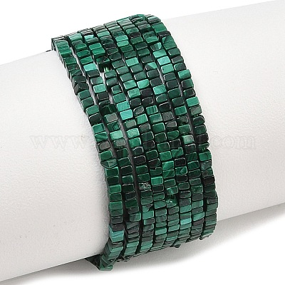 Нити из натурального малахителя G-K399-B05-01-1