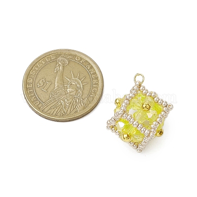 Подвески-кубики из бисера PALLOY-MZ00440-02-1