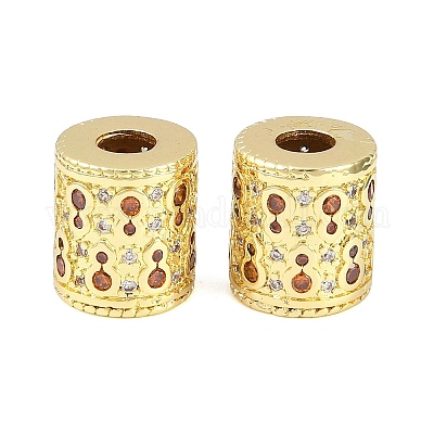 Латунные микро проложить Цирконий Европейский бисером&nbsp;KK-D109-09B-G-1