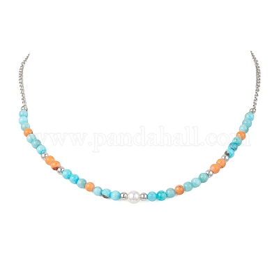 3 шт. 3-цветные круглые бусины из натурального персидского нефрита NJEW-JN05624-1