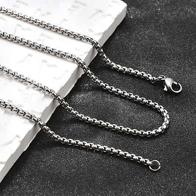 Ожерелья из нержавеющей стали 304 NJEW-P244-01P-1