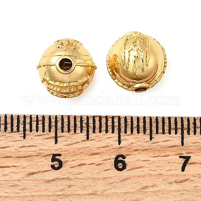 Латунные бусины KK-D407-04G-C-1