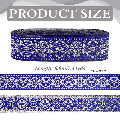 1 шт. полиэстеровая лента для вышивки в этническом стиле OCOR-ME0001-36B-1