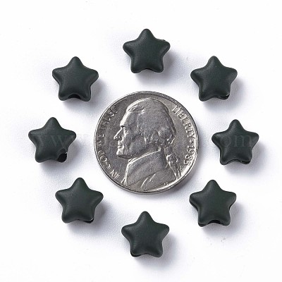 Лакированные бусины из акрила  MACR-S373-45-O-1