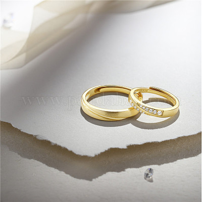 Популярные регулируемые парные кольца из стерлингового серебра 925 пробы JR245C-1