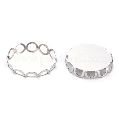 Оправы кабошонов из нержавеющей стали марки 304 STAS-Y001-09E-P-1