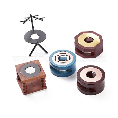 Старинная деревянная грелка для сургучной печати TOOL-XCP0001-59-1