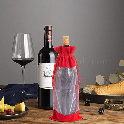 Бархатные мешочки для упаковки бутылок вина ABAG-WH20013-11D-1