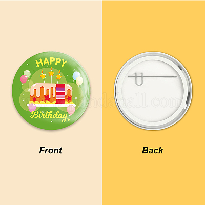 Брошь из белой жести JEWB-WH0012-023-1