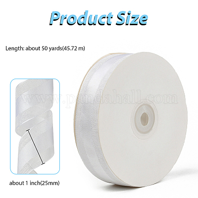 1 рулон однотонных лент из органзы ORIB-CY0001-02I-1