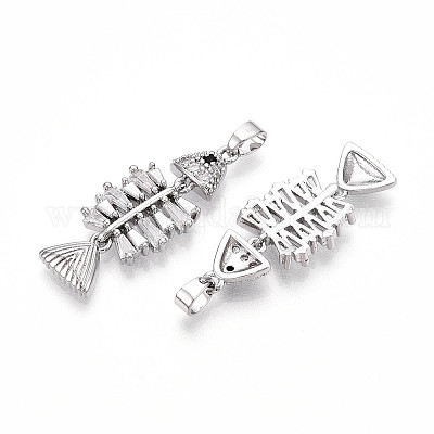 Латунные микро проложить кубического циркония подвески KK-N257-07P-1