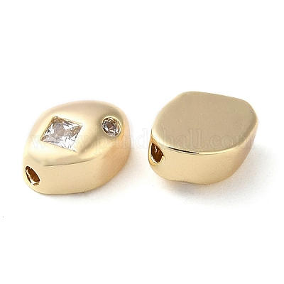 Настоящие бусины из позолоченной меди KK-F862-18G-01-1