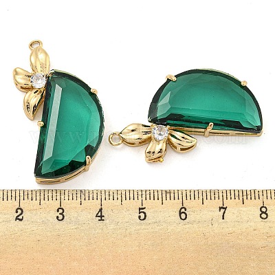 Латунь со стеклянной подвеской FIND-Z044-12A-1