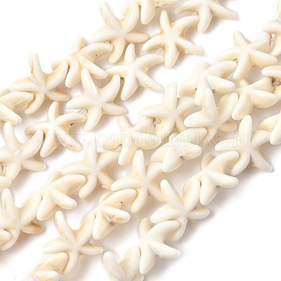 Бусы из синтетического магнезита&nbsp;G-P228-16-01-1