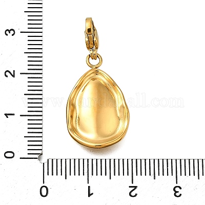 Подвесные украшения в форме капли из нержавеющей стали 304 STAS-R159-28G-1