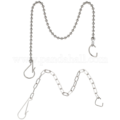 6 шт. 2 стиля 304 нержавеющая сталь цепочка для туалетного демпфера FIND-CN0001-90-1
