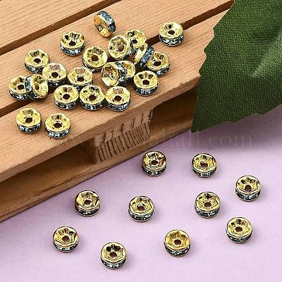 Латунные бусины разделители для поставки стразов RB-A014-Z6mm-03G-1