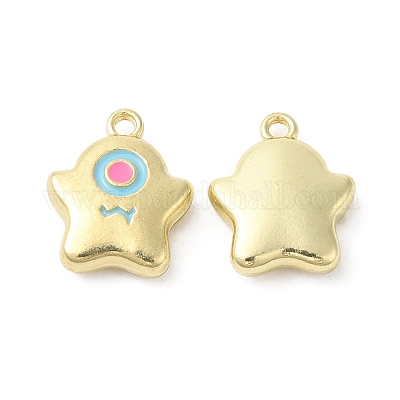 Pendentifs d'émail en alliage&nbsp;ENAM-D050-07G-1