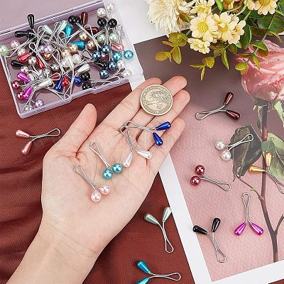 4 карточка 2 стиль стальные U-образные зажимы набор AJEW-CA0001-66-1