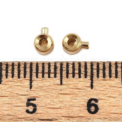 Зажимные бусины из латуни KK-P310-23B-G-1