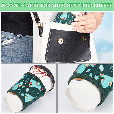 Reusable Iced Coffee Cup Sleeve Beverage Holder For Coffee 2 Pcs Reusable  Washable Insulated Sleeves Cup Cover Holder Idea For - Water Bottle & Cup  Accessories - AliExpress