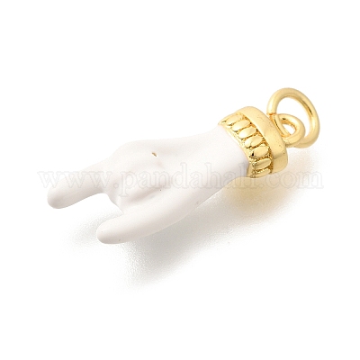 Подвески из латуни с эмалью в стойку KK-L225-028G-01-1