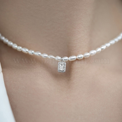 925 кулон из стерлингового серебра с микропаве из прозрачных кубических цирконий SK5682-1