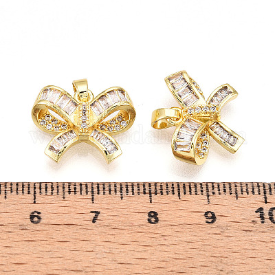 Латунные микро проложить кубического циркония подвески KK-N257-45G-1