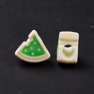 Прорезиненный стиль акриловые европейские бусины SACR-E009-13-1