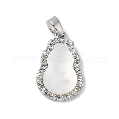 Латунь с подвесками из ракушек и кубического циркония KK-Q030-07P-1