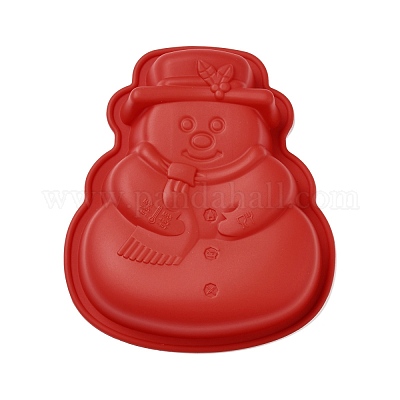 Diy рождественский снеговик пищевой силиконовые Молды DIY-G052-A05-1