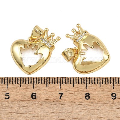 Латунные микро проложить кубического циркония подвески KK-A269-15G-1