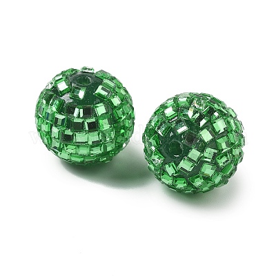 Акриловые стразы бусины OACR-D307-01B-20mm-1