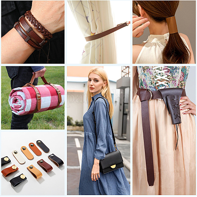 Ленты из искусственной кожи ПВХ длиной 2 м. SRIB-WH0011-125C-02-1