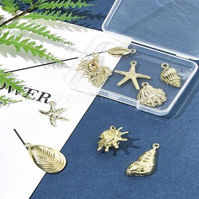 9 шт. 9 стиля подвески из сплава серии Ocean FIND-FS0003-31-1