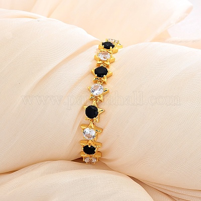 Женские браслеты из латуни с кубическими циркониями LN8502-2-1