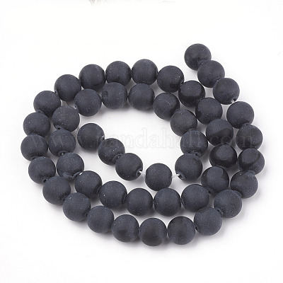 Natürlichen Obsidian Perlen Stränge&nbsp;G-T106-002A-1