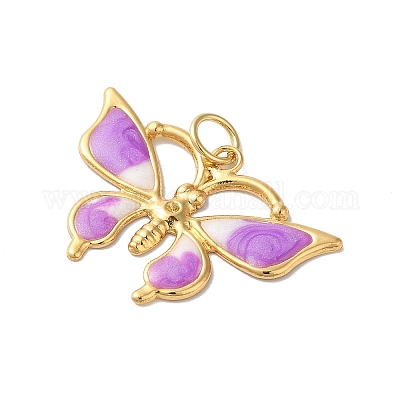 Подвески из латуни с эмалью в стойку KK-G504-04G-04-1